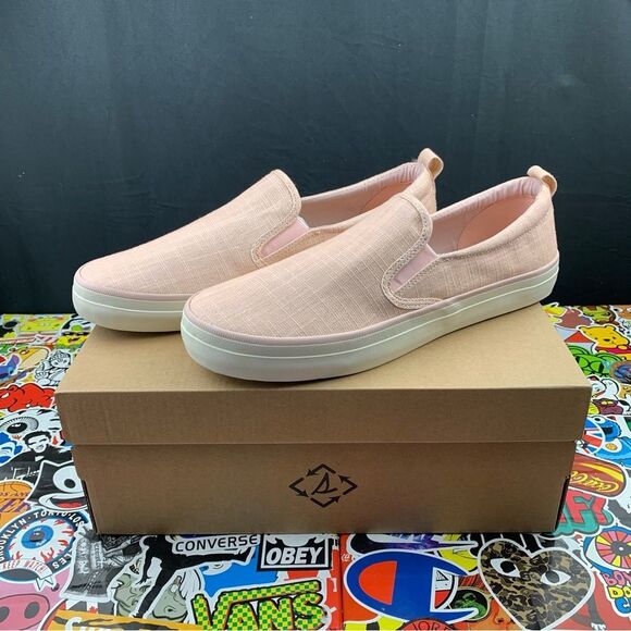 Sperry Crest Shimmer Pink Slip Ons Women's Various Sizes - Picture 1 of 13